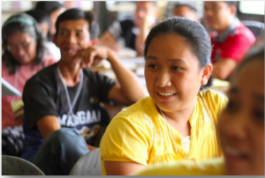 Participants listen attentively to the lecture on how Santol received the Seal of Good Education Governance.